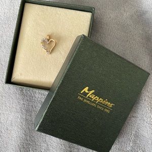 .12 CT. T.W. Diamond Heart Pendant in 10k Gold